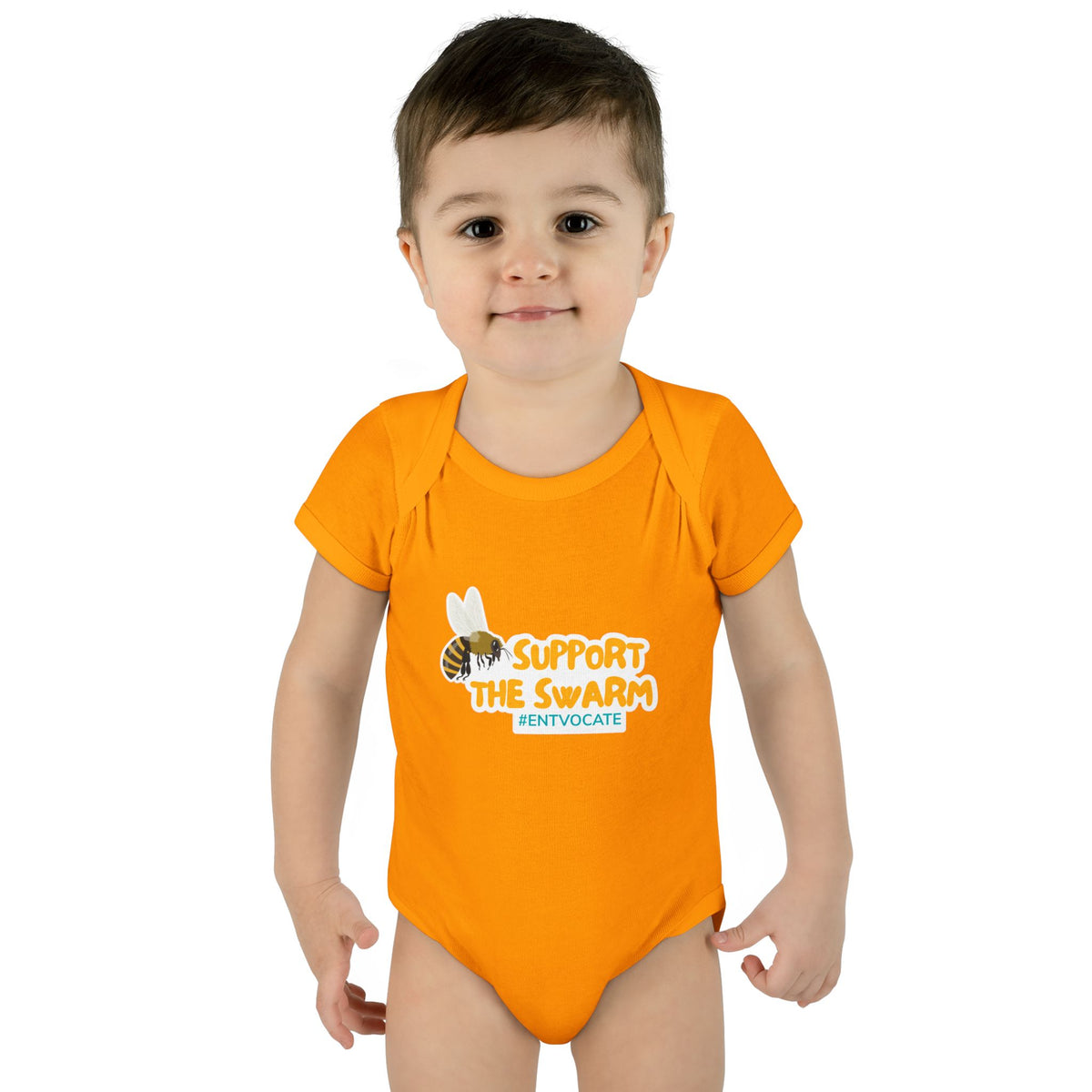 Support the Swarm Baby Onesie