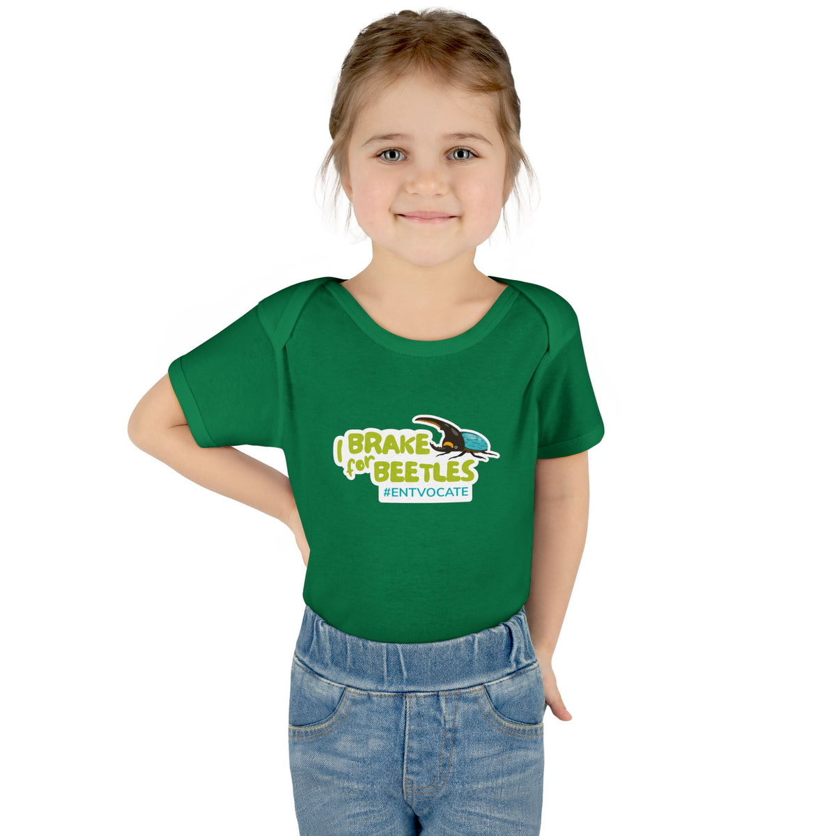"I Brake for Beetles" Baby Onesie