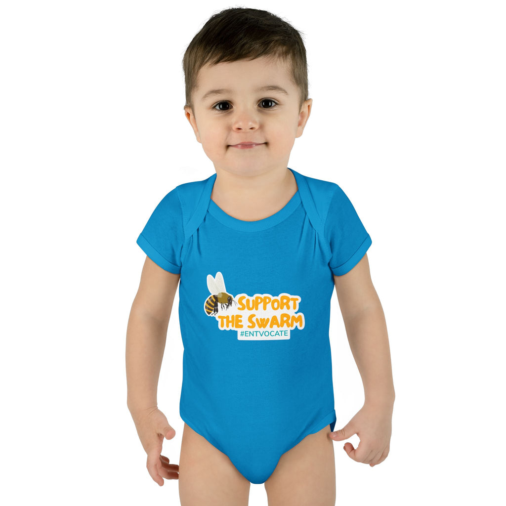 Support the Swarm Baby Onesie