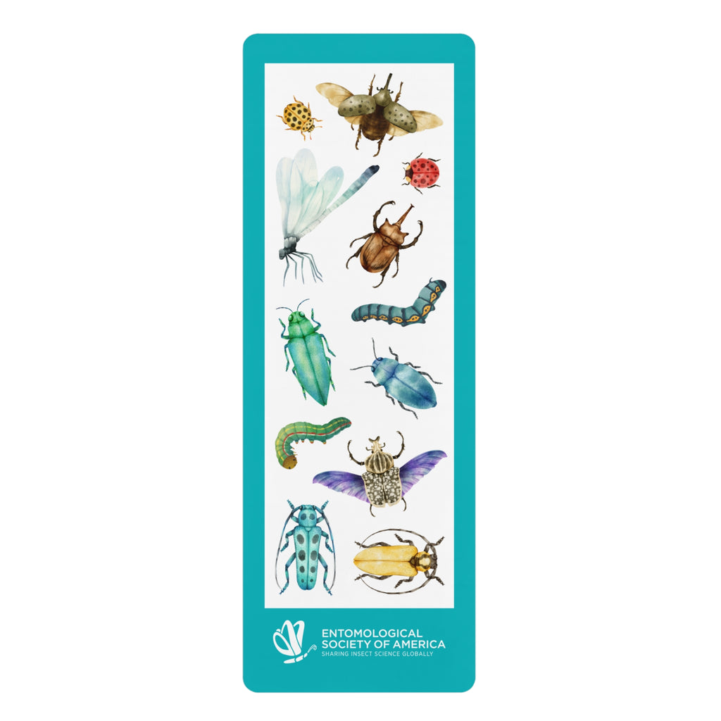 Entomology Insect Illustration Rubber Yoga Mat