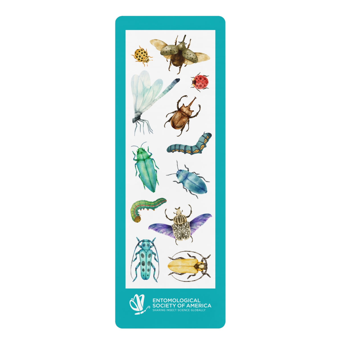 Entomology Insect Illustration Rubber Yoga Mat