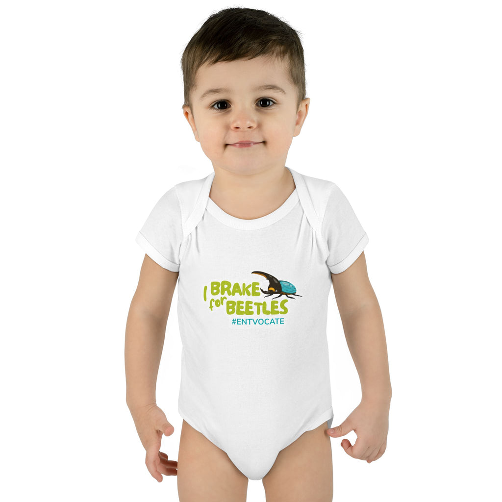 "I Brake for Beetles" Baby Onesie