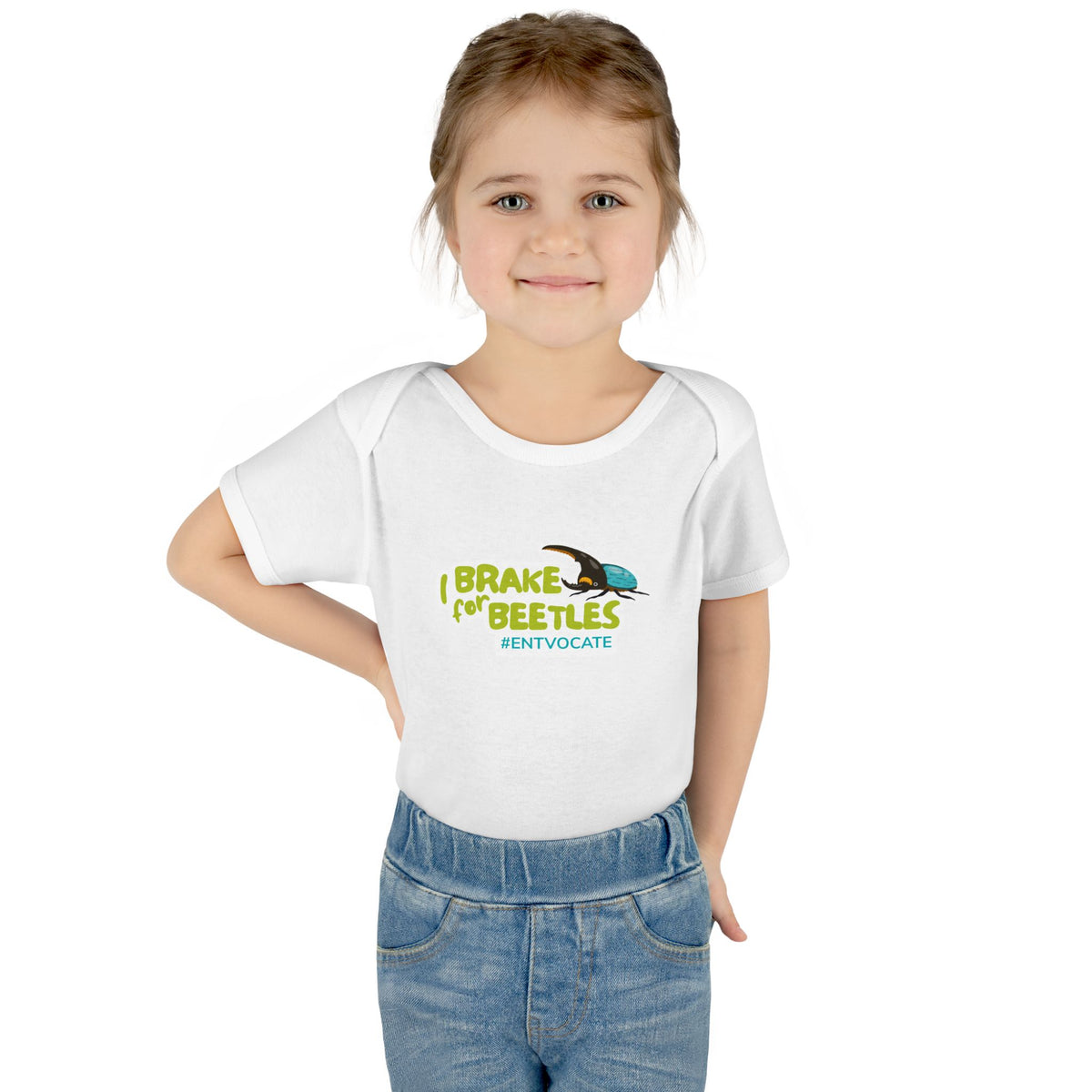 "I Brake for Beetles" Baby Onesie
