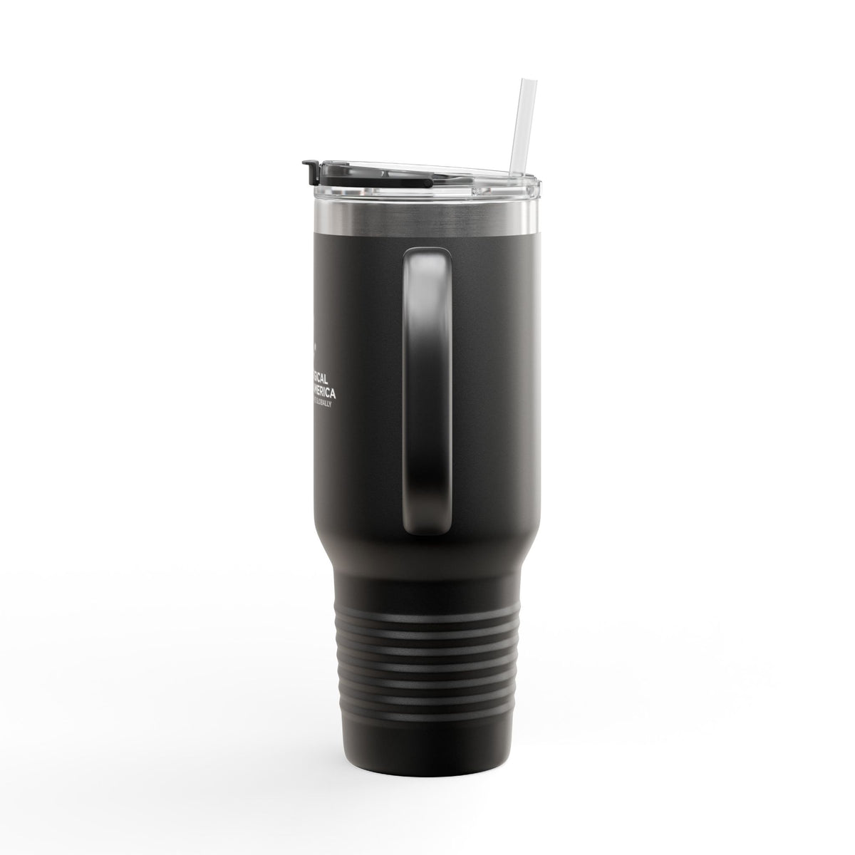 40oz Insulated Travel Mug with Lid & Straw — Entomological Society Logo