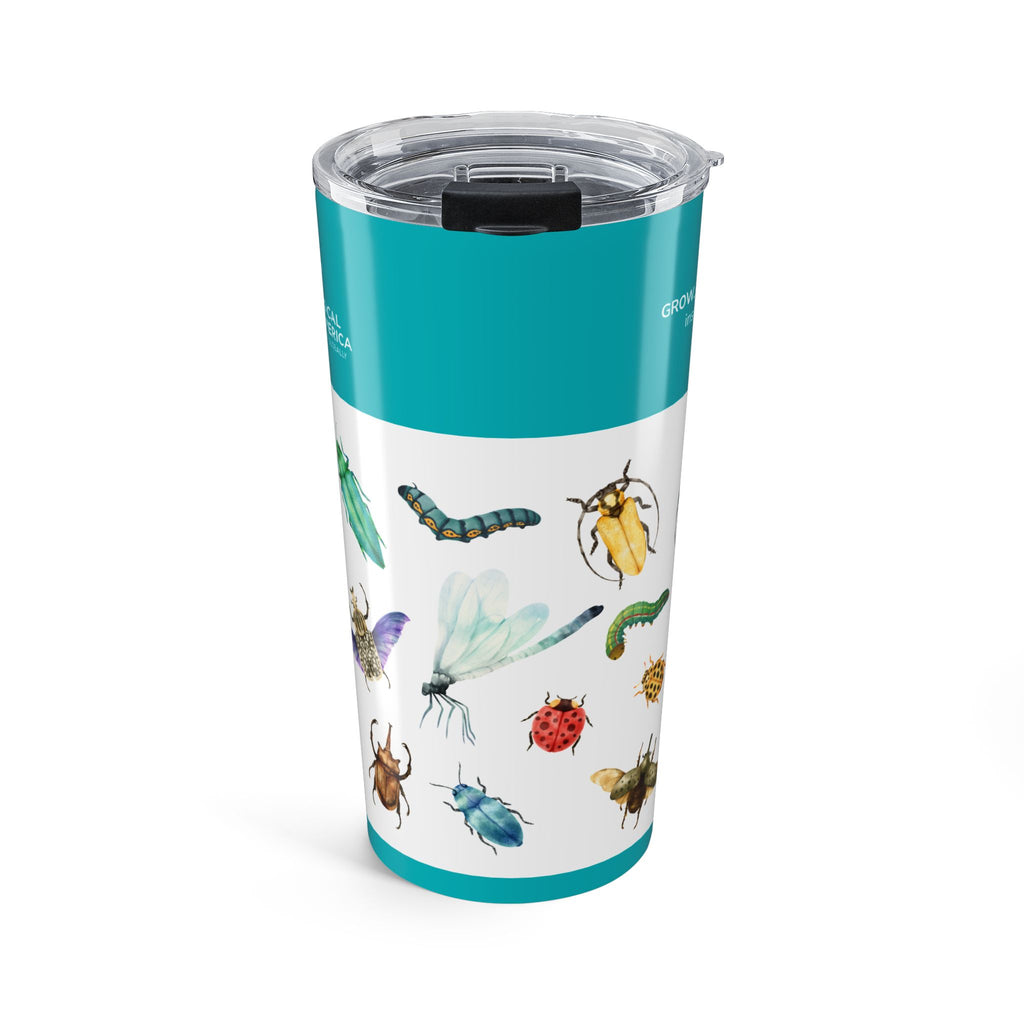 Watercolor Insect Pattern Tumbler | 20oz Stainless Steel Travel Cup |  Bug-Lover Gift