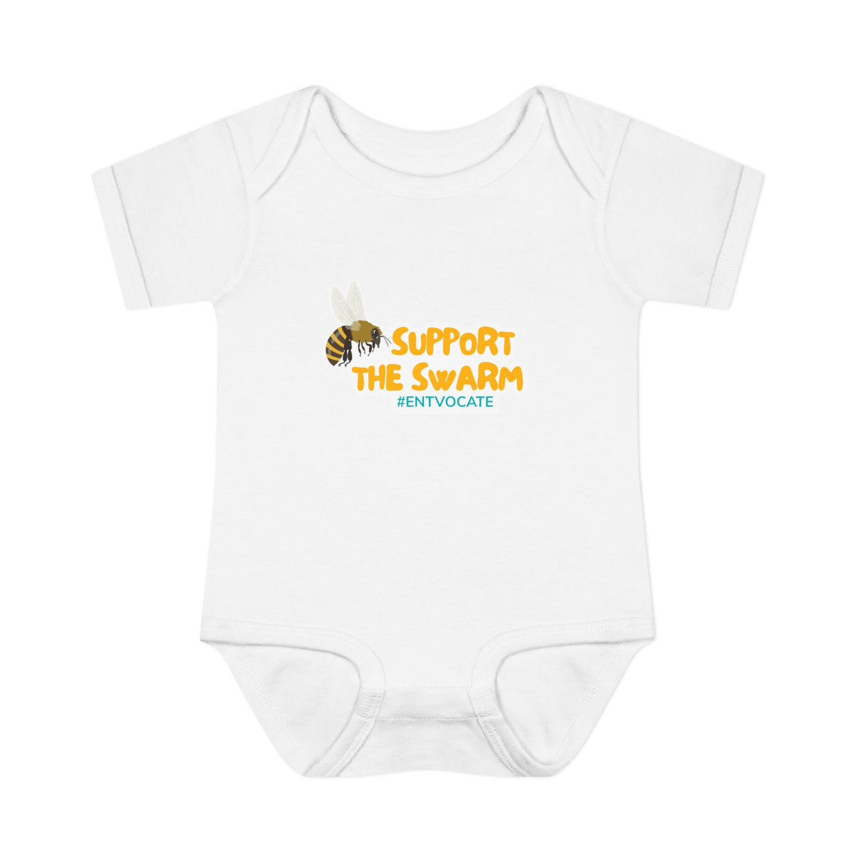 Support the Swarm Baby Onesie