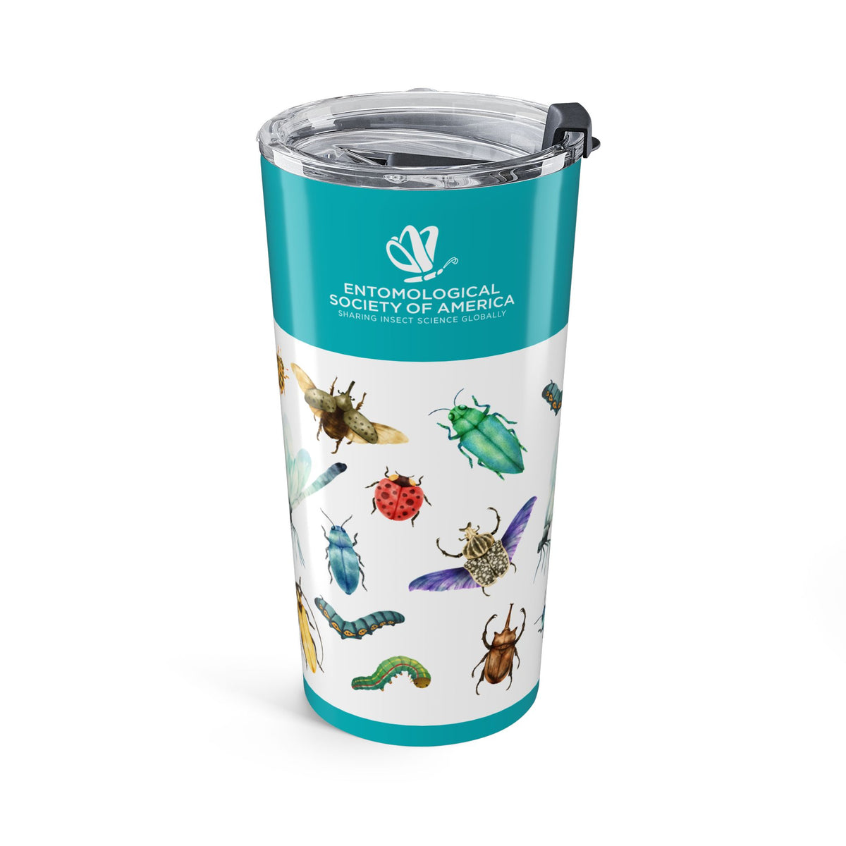 Watercolor Insect Pattern Tumbler | 20oz Stainless Steel Travel Cup |  Bug-Lover Gift