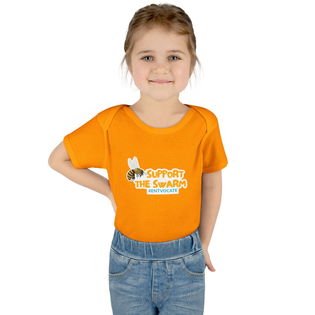 Support the Swarm Baby Onesie