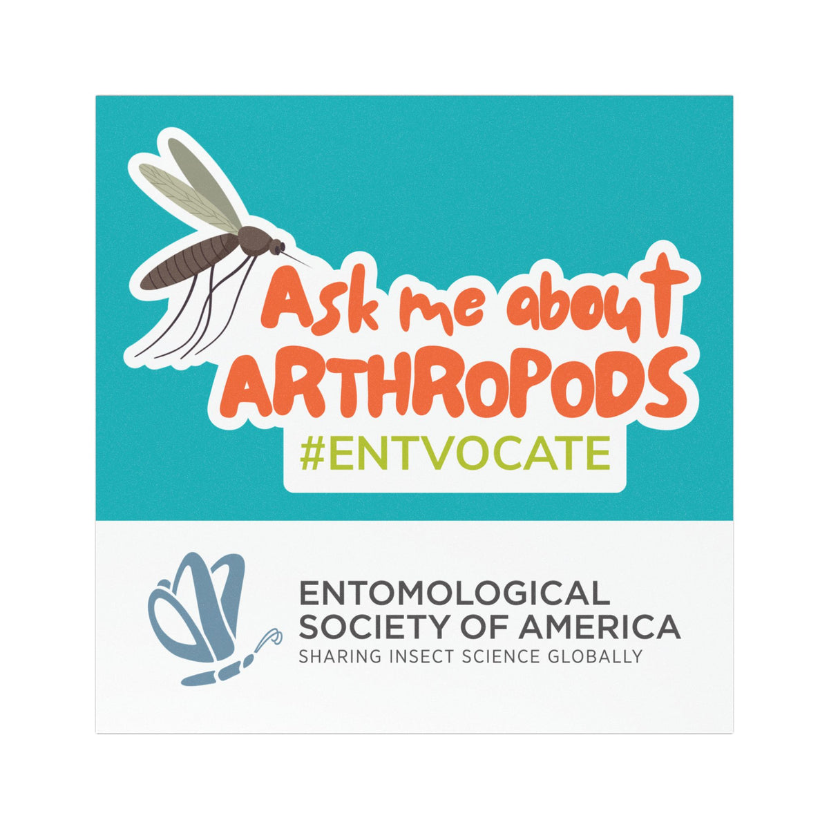 Ask Me About Arthropods Car Magnet — EntVocate Entomology Advocacy