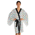 Watercolor Insect Kimono Robe | Lightweight Nature‑Inspired Loungewear for Entomologists