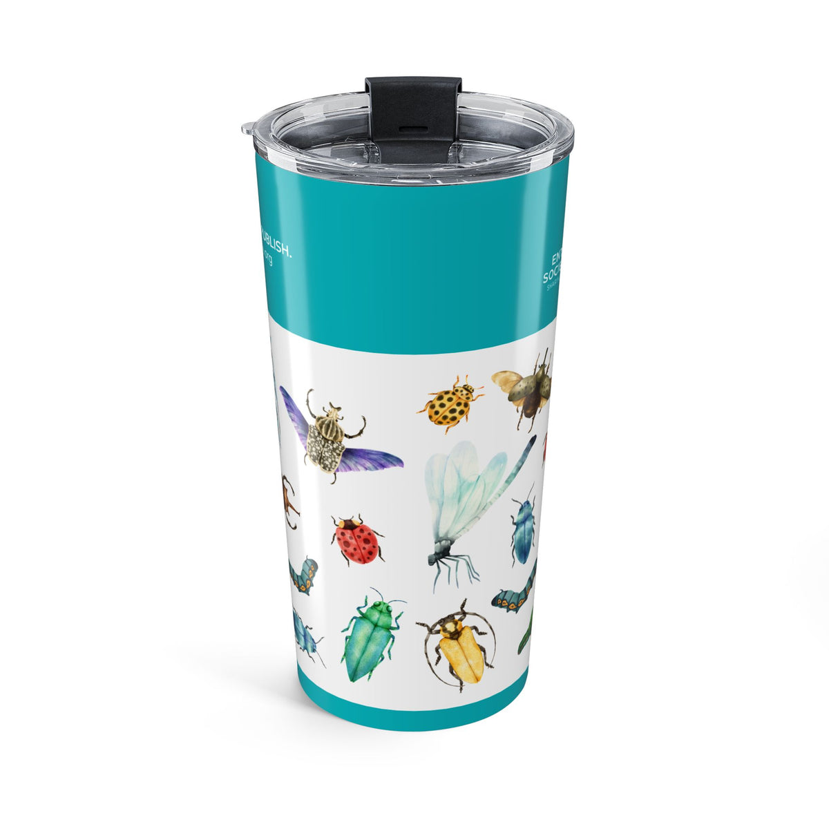 Watercolor Insect Pattern Tumbler | 20oz Stainless Steel Travel Cup |  Bug-Lover Gift