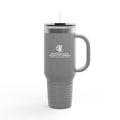 40oz Insulated Travel Mug with Lid & Straw — Entomological Society Logo