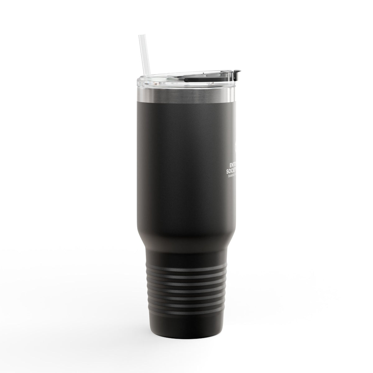 40oz Insulated Travel Mug with Lid & Straw — Entomological Society Logo
